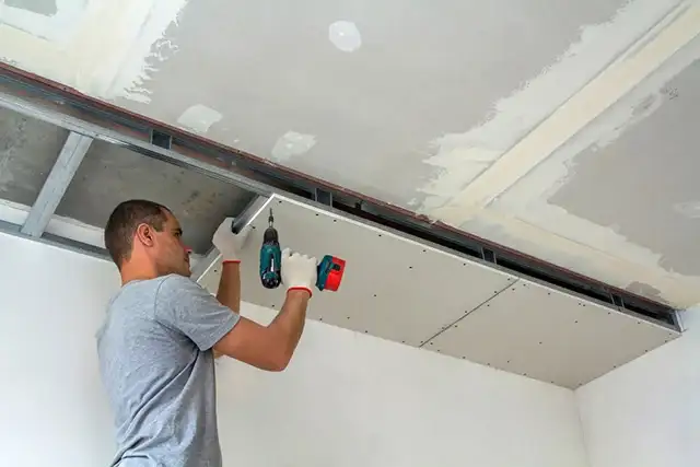 installing drywall